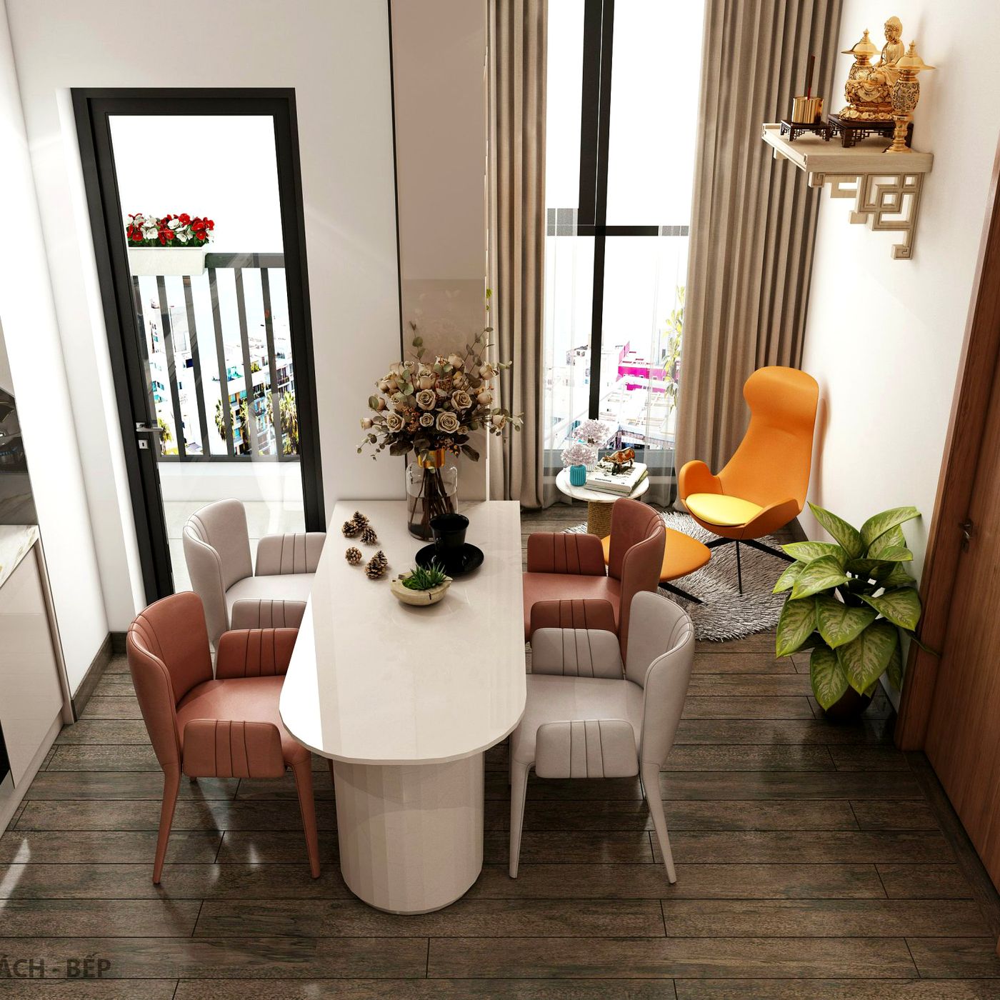 Bếp & Phòng ăn chung cư REHOUSE 3